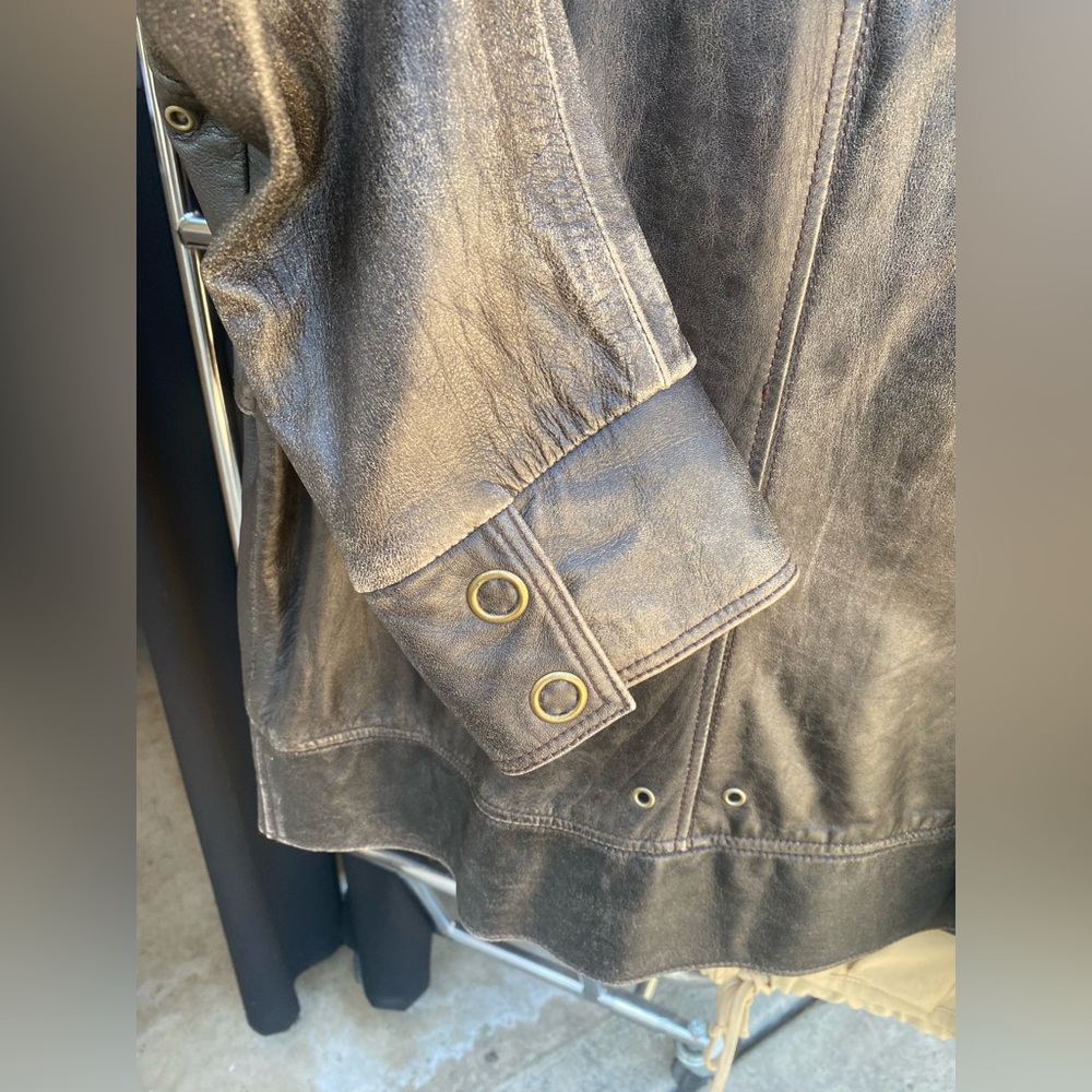 Mike & Chris Black Leather Men's Jacket - Picture 11 of 12